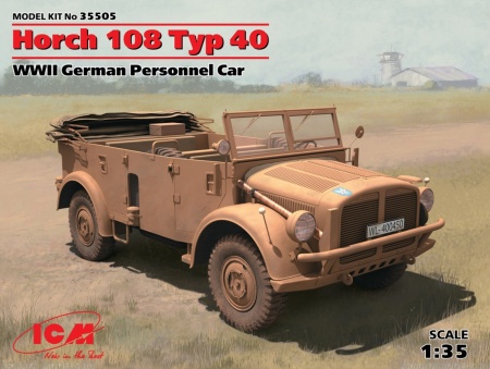 35505 Horch 108 Typ 40, Германский армейский автомобиль ICM 35505 Horch 108 Typ 40, Германский армейский автомобиль ICM