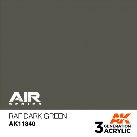 AK11840 Краска акриловая 3Gen RAF Dark Green