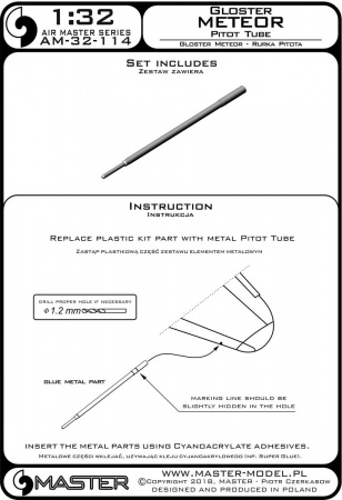 AM-32-114 Gloster Meteor - трубка Пито