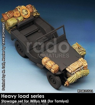 RDM35S01 Комплект укладки для джипа   Willys MB stowage set (for Tamiya) RDM35S01 Комплект укладки для джипа   Willys MB stowage set (for Tamiya)