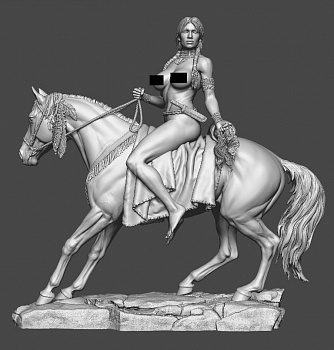 CHM-75068. Миры Фэнтези: Хозяйка прерий. Материал - смола.