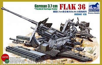 CB35042 Пушка german 3.7cm Flak 36 (Bronco Models) 1/35