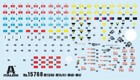 15768ИТ ITALIAN TANKS and Semoventi Italeri