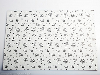 100126RK Коврик для резки А3, 3 слоя, белый зима