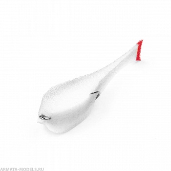 Рыбка поролоновая 8 см бел 05 кр.2 (HS-80-05) Helios( цена указана за упаковку, в количестве 5шт.)