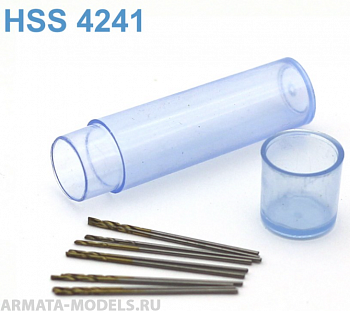 42264J Мини-сверло, диаметр   0,75 мм, HSS 4241, титановое покрытие, 10 шт./уп.