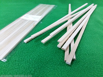 5151SV рейки 3х6 мм - длина 300 мм - липа - 10 шт