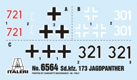 6564ИТ Танк Sd.Kfz. 173 JAGDPANTHER Italeri