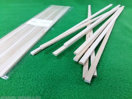 5151SV рейки 3х6 мм - длина 300 мм - липа - 10 шт