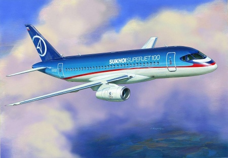 7009 Самолет Суперджет 100 Звезда