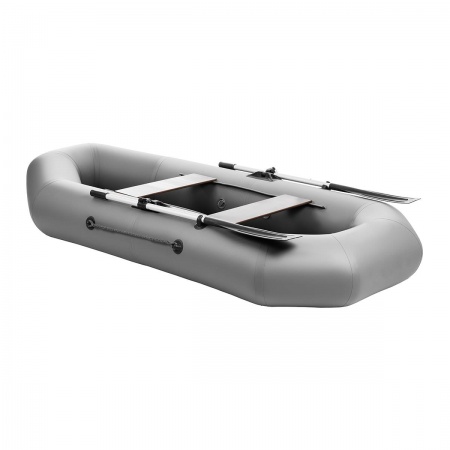 Лодка Шкипер А260 надувное дно серый Тонар