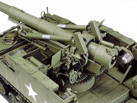 35351 Американское самоходное орудие Self-Propelled 155mm Gun - M40 с расчетом. 8 фигур.  Tamiya 35351 Американское самоходное орудие Self-Propelled 155mm Gun - M40 с расчетом. 8 фигур.  Tamiya