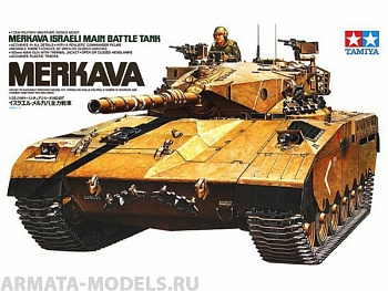 35127T Израильский танк Merkava с 105-мм пушкой и 1 фигурой танкиста