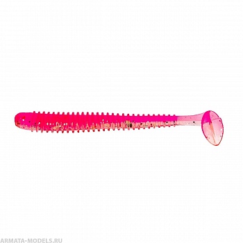 Виброхвост Liny Catcher 2,35"/6 см Silver Sparkles & Pink 12шт. (HS-5-035) Helios