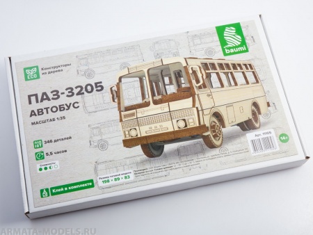 11105BAUMI Сборная модель ПАЗ-3205 автобус Baumi