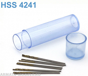 42263J Мини-сверло, диаметр   0,7 мм, HSS 4241, титановое покрытие, 10 шт./уп.