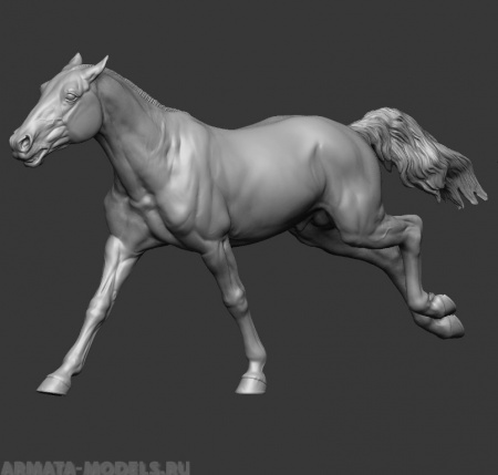 CHM-54225. Животные: Лошадь №18. 54 мм. Материал - смола. Chronos Miniatures