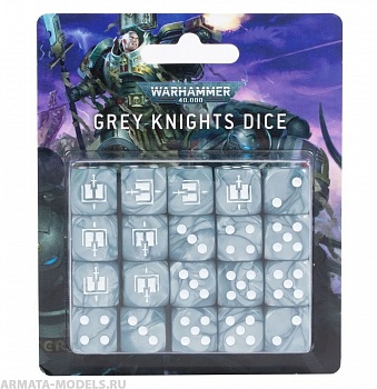 57-15GW Набор кубиков Серые Рыцари (Grey Knights Dice Set) 57-15GW Набор кубиков Серые Рыцари (Grey Knights Dice Set)