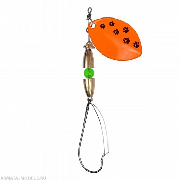 Блесна Вращ.премиум Олимпик 4 Незацепл. 10гр цв. 214 оранжевый (PR-O4N-214) Premier