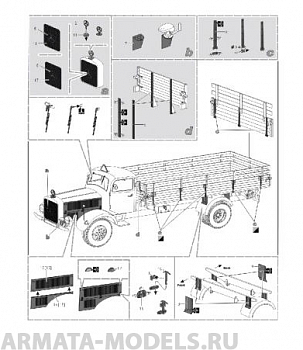 Т35008 Немецкий грузовик( Звезда №3596,3603,3647)