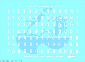 35019 Impact Numeric Size 5 mmFor different kits (Russian armor)