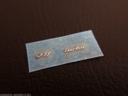 AISM-0006 Металлостикер  911 turbo