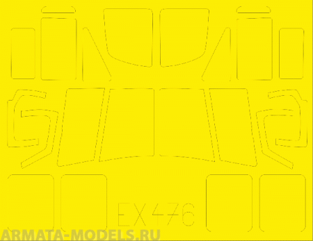EX476ED  Окрасочная маска  UH-1Y 1/48