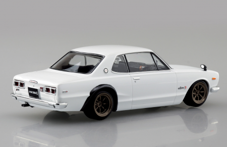 06471 Nissan Skylline 2000 GT-R Custom Wheel (White) Aoshima