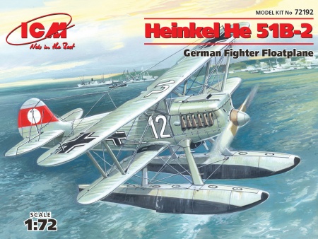 72192 Хейнкель He-51B-2, германский истребитель-гидроплан ICM 72192 Хейнкель He-51B-2, германский истребитель-гидроплан ICM