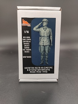 SRsf1603 Капитан  АБТВ РККА в открытом френче на смотре