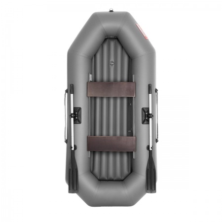 Лодка Шкипер А260 надувное дно серый Тонар