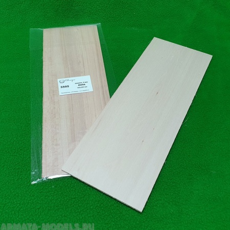 5505 ламель 3 мм - 100х300 мм - липа