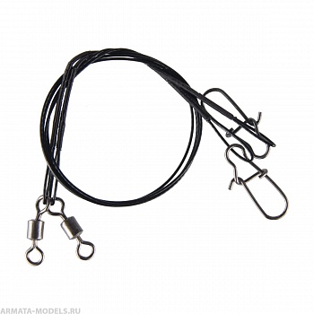 Набор поводков металлических 2шт №7 15кг 20см карабин Nice snap (HS-NP-7-2-20) Helios Набор поводков металлических 2шт №7 15кг 20см карабин Nice snap (HS-NP-7-2-20) Helios