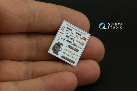 QD72074 3D Декаль интерьера кабины Me-262A (Revell)