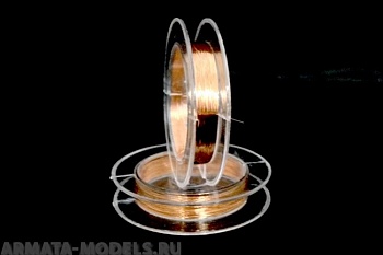 AH01011 Проволока медная, диаметр 0,15 мм, 10 метров