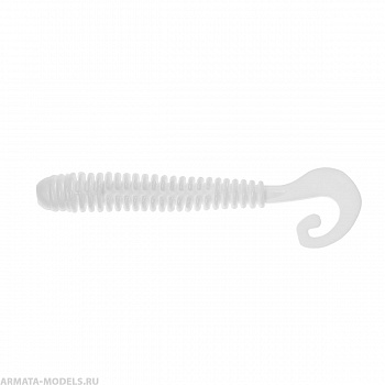 Твистер Credo Long Body 2,95"/7,5 см White 12шт. (HS-9-001) Helios