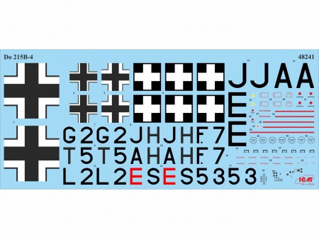48241 Do 215 B-4, Германский самолет-разведчик 2 МВ ICM 48241 Do 215 B-4, Германский самолет-разведчик 2 МВ ICM