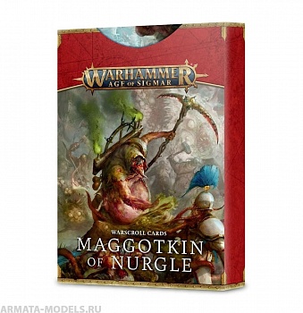 83-59GW Карты Боевые Свитки. Червородия Нургла (Warscrolls Maggotkin of Nurgle) 83-59GW Карты Боевые Свитки. Червородия Нургла (Warscrolls Maggotkin of Nurgle)