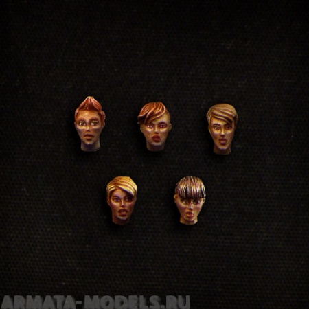 fem-head-short female short-haired heads (5pcs) BROTHER VINNI's