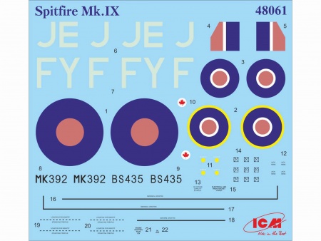 48061 Спитфайр Mk. IX, британский истребитель ІІ Мировой войны ICM 48061 Спитфайр Mk. IX, британский истребитель ІІ Мировой войны ICM