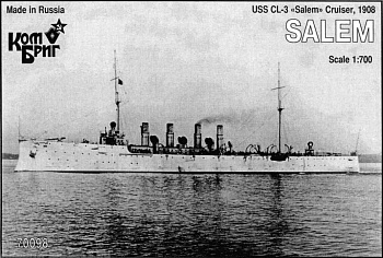 Корабль KB70098PE USS CL-3 Salem Cruiser, 1908