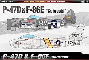 12530 Самолёт  P-47D & F-86E GABRESKI 