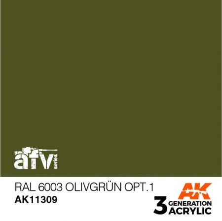 AK11309 Краска акриловая 3Gen RAL 6003 Olivgr?n opt.1