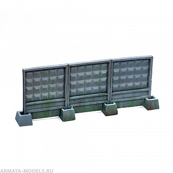 S170MWP Забор секционный ПО-2 размер M (3 панели + 4 опоры)