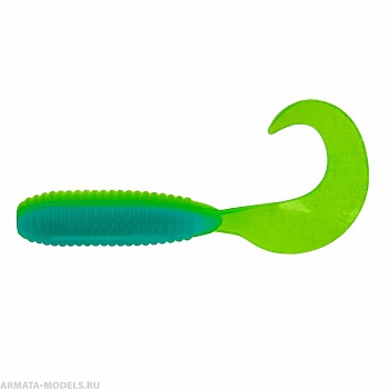 Твистер Тiny Credo 1,55"/4 см Blue Lime 12шт. (HS-8-040) Helios