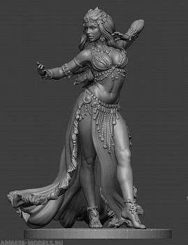 CHM-54161. Восточный танец: Девушка №2. 54 мм. Материал - смола.