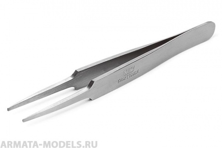 74109T Пинцет прямой с закругленными концами