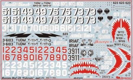 48012 Декаль Микоян МиГ-29 (1)