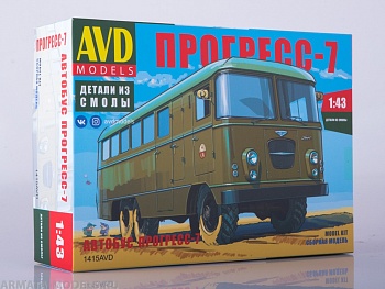 1415AVD Сборная модель Штабной автобус Прогресс-7 1415AVD Сборная модель Штабной автобус Прогресс-7