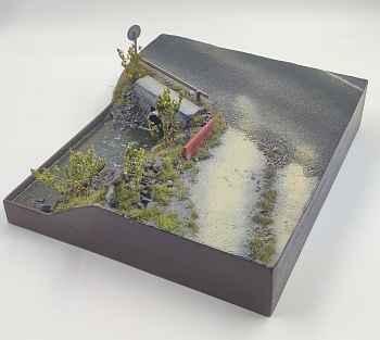 HE-35148 Диорама Съезд с дороги HE-35148 Диорама Съезд с дороги